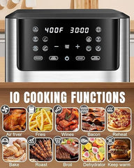 Smart Air Fryer – 1500W with Visible Cooking Window, Removable Basket, and Precise Timer & Temperature Control