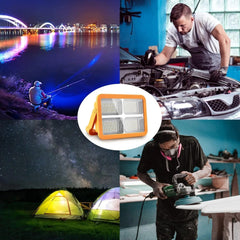 Rechargeable Solar LED Light - 4 Lighting Modes, Adjustable Color Temperature, 264 LEDs, Emergency Flashing, Portable Spotlight