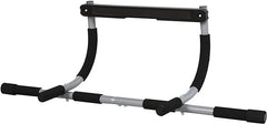 Multifunctional Door Pull-Up Bar | Steel and Foam Training Bracket for Home Workouts | Black and Grey